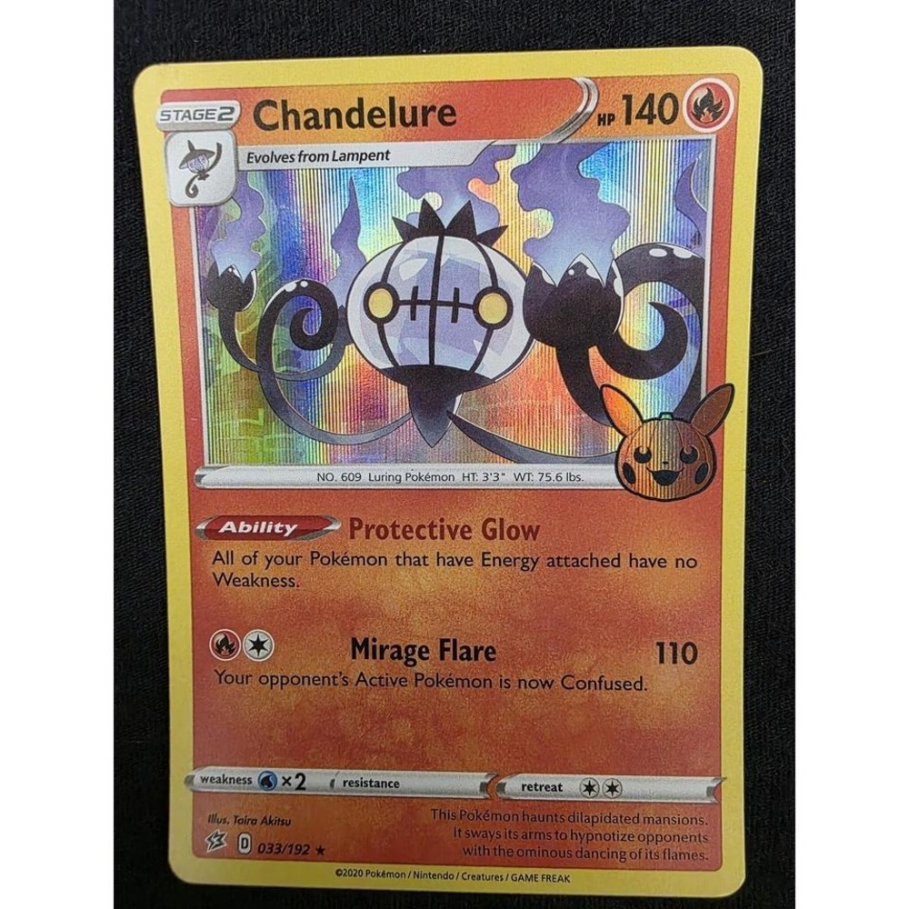 Chandelure VMAX Pokemon Card‎ 140 HP Holo Rare
